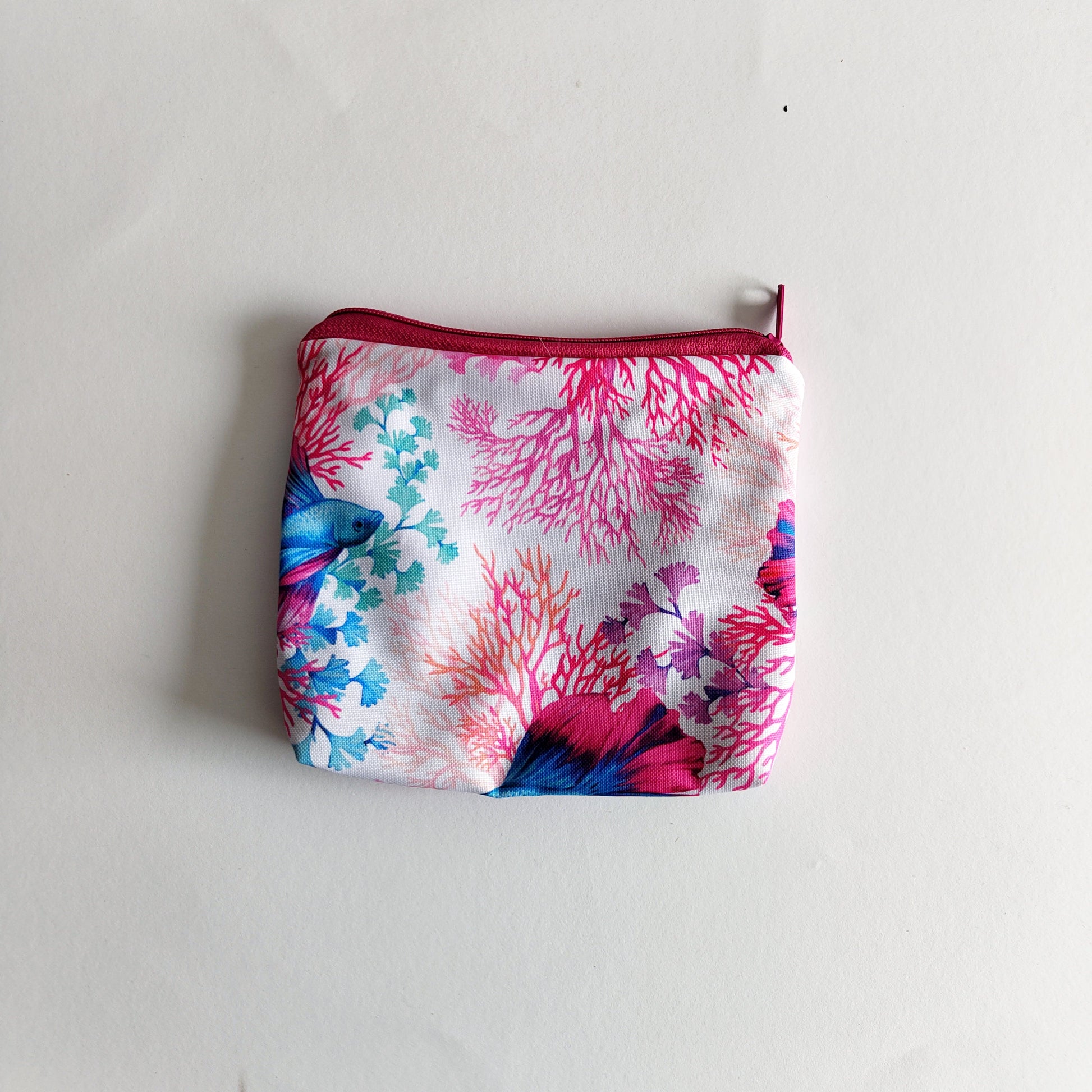 small coral reef pouch back