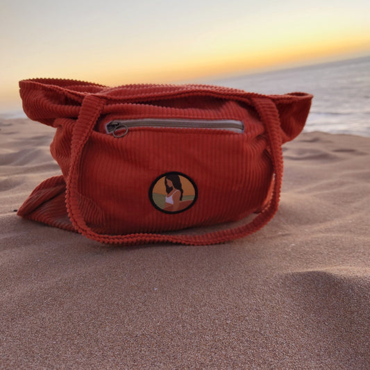 Orange corduroy tote bagThe Rebels Co.Orange corduroy tote bag