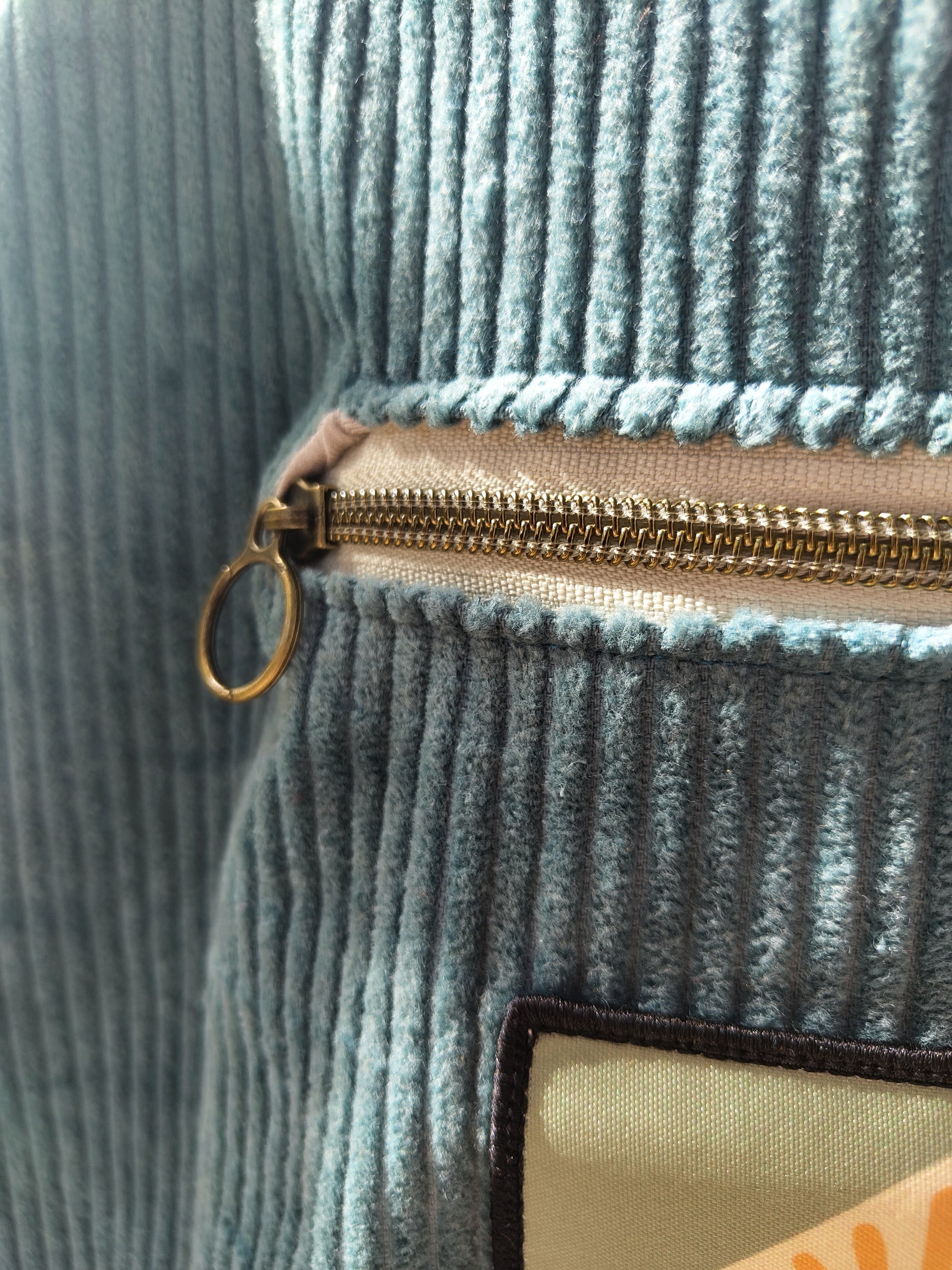 Light Petrol corduroy tote bagThe Rebels Co.Light Petrol corduroy tote bag