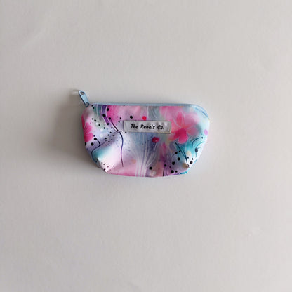 Mini watercolour flowers pouch