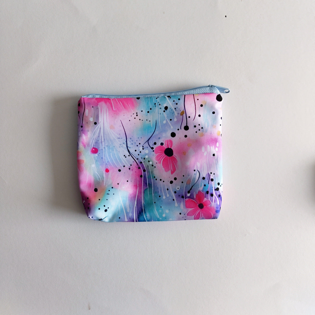 Small Watercolour Flowers pouch by The Rebels Co.